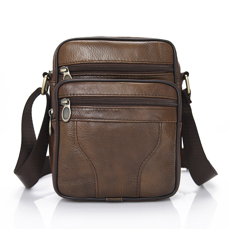 Manufacturers selling new leather bag man Satchel Bag head layer cowhide men's casual bags