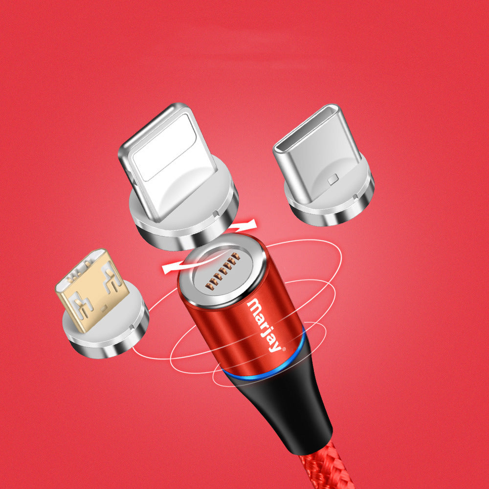 Marjay 3A Type C Micro USB Fast Charging Magnetic Data Cable For Xiaomi 9 Redmi K30 5G HUAWEI P30 Mate30 Pro 5G Note10+ 5G