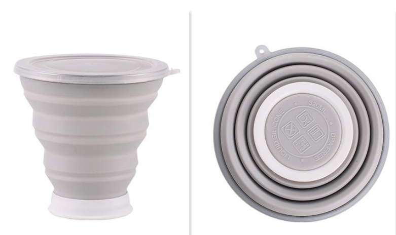 Silicone folding cup