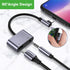 Typec Charging Headphone Adapter 2-In-1 Typc To 3.5 Interface Converter Applicable