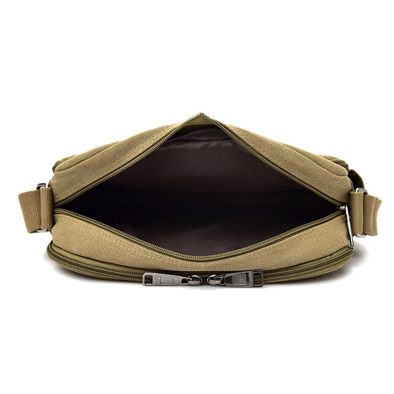 Compatible with Apple, Wholesale new retro canvas bag bag bag men's casual bags Korean satchel multifunction iPad