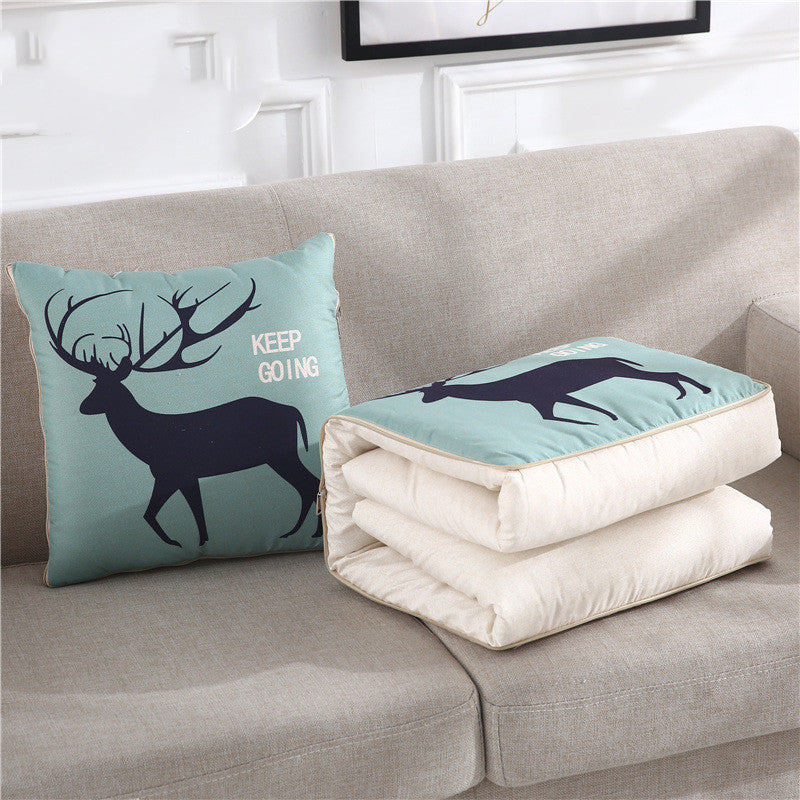 Car cartoon style pillow quilt