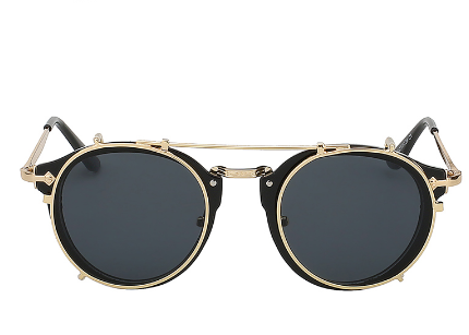 Fashionable and vintage dual purpose cover mirror flat mirror men's and women's sunglasses