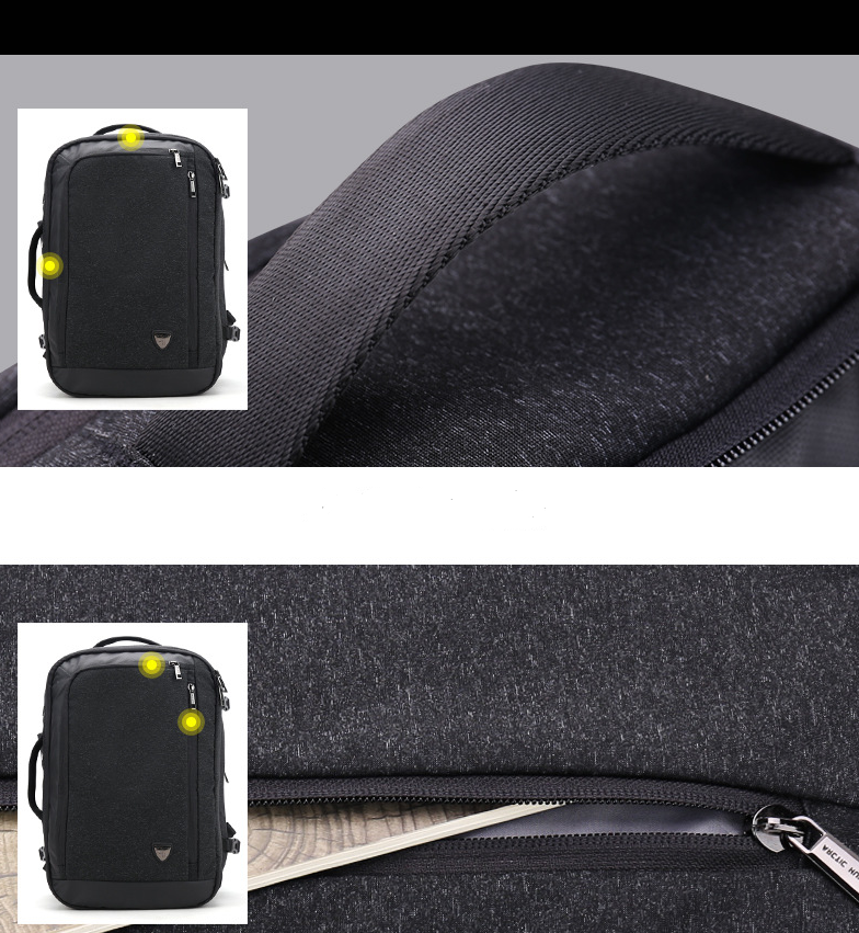 New men's business casual backpack Oxford cloth splash-proof multi-function backpack breathable decompression men's bag