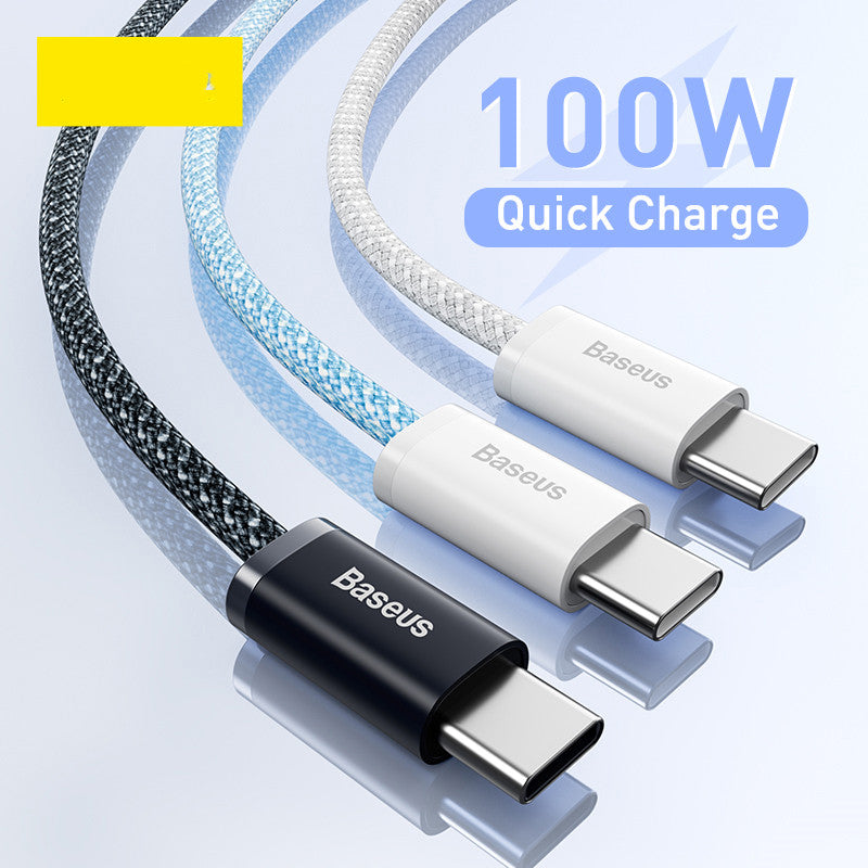 Suitable For Mobile Phone Tablet QC PD Fast Charge Transmission Braided Cable 100W