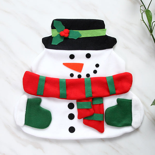 Christmas Santa Claus Table Mat with Napkin Cloth Pad For Dining Table Home Decor Xmas Gifts