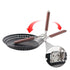 Outdoor Camping Foldable Round Frying Pan Picnic BBQ Heat Resistant Steak Grilled Skillet