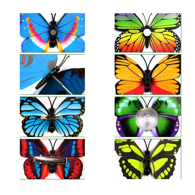 12Pcs 3D Blue Colorful Butterfly Wall Sticker Chrismas Home Decor Art Applique