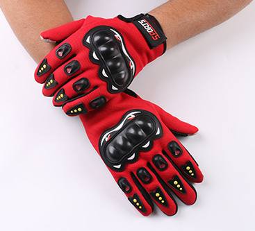 Outdoor motorcycle electric bicycle riding non-slip gloves sunscreen hard shell CS full finger sports touch screen gloves wholesale