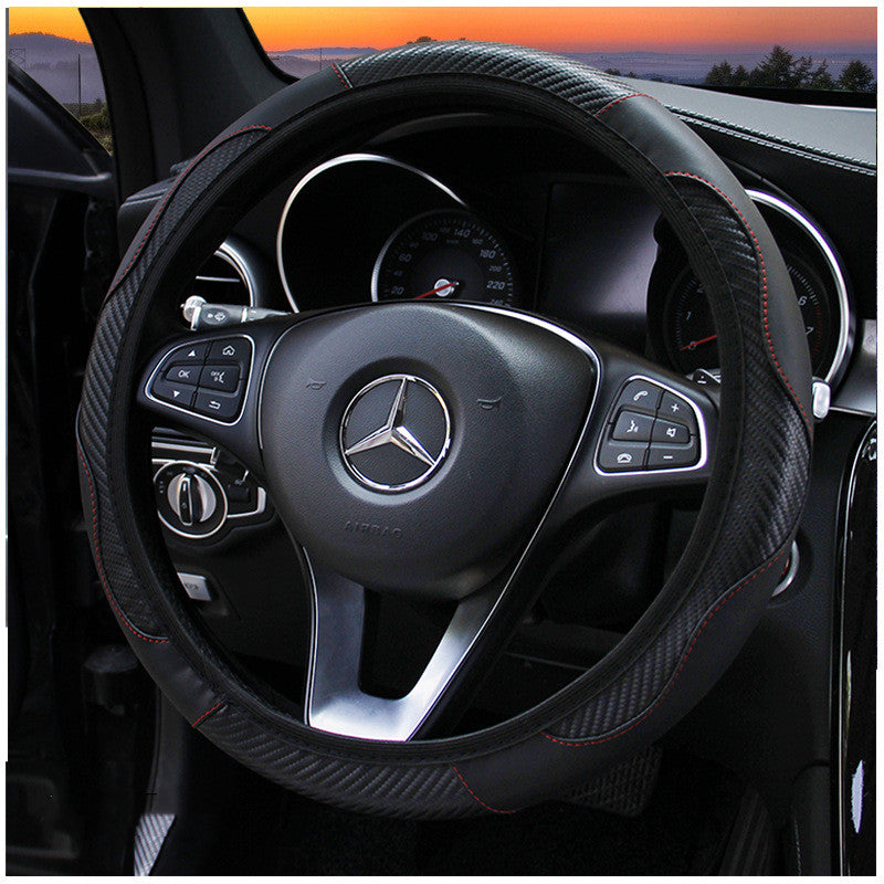 Carbon fiber sports steering wheel cover