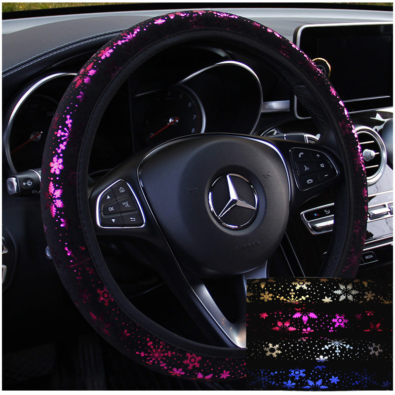 Hot Gilded Snowflake Car Steering Wheel