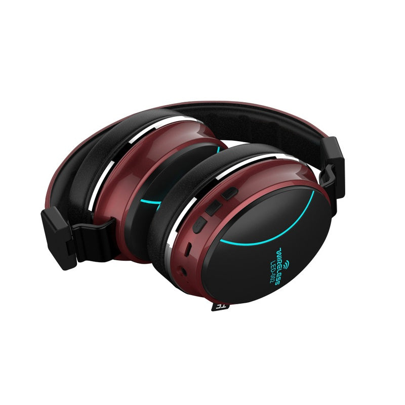 Bakeey Wireless bluetooth Headphone LED Light Gaming Headset Foldable TF Card AUX Stereo Headphone With Mic