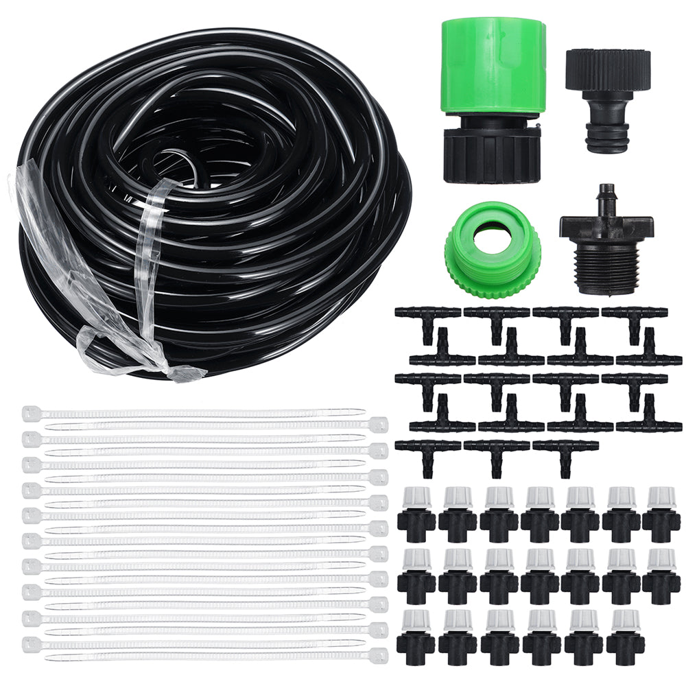 20m Garden Patio Water Mister Air Misting Cooling Micro Drip Irrigation System Sprinkler	