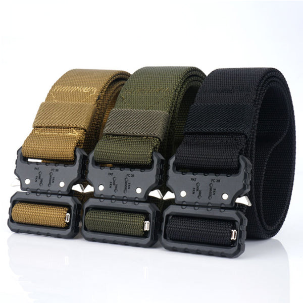 125cm ENNIU BS6S 3.8cm Nylon Tactical Belt Heavy Duty Waist Belts Alloy Buckle Rigger Military Waistband