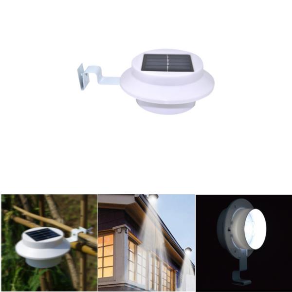 Solar Powered LED Fence Light Outdoor Garden Wall Lobby Pathway Lamp