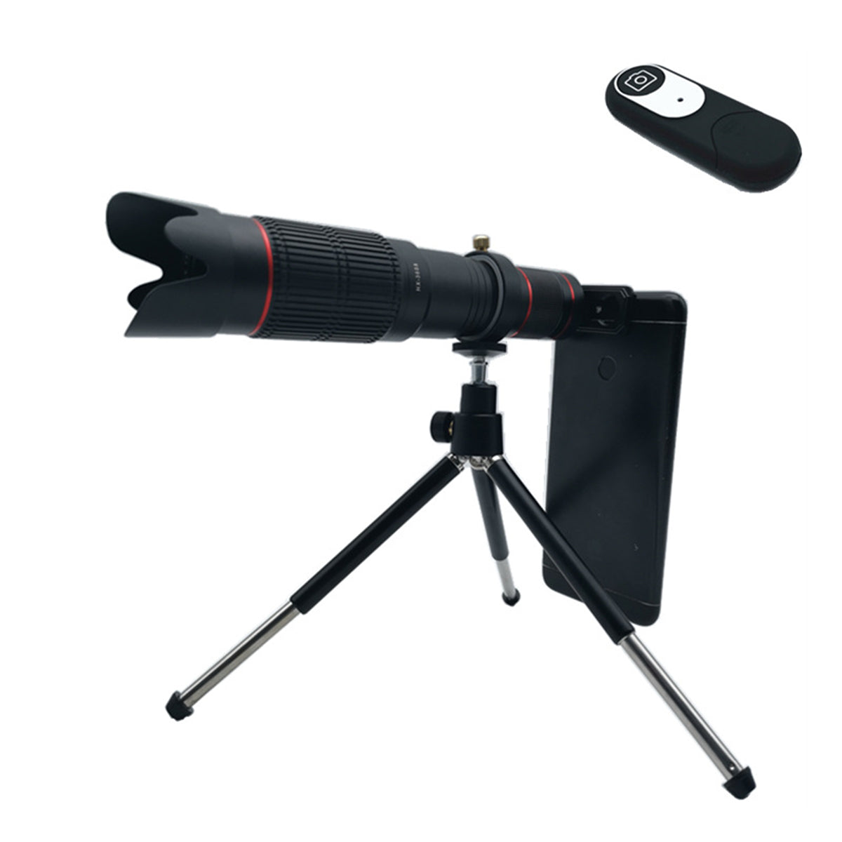 36X 4K HD Dual Zoom Remote Control Telephoto Lens Telescope Lens For Mobile Phone Hunting