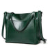 Women Oil Wax Leather Large Handbag Shoulder Girl Travel Bag Messenger Tote