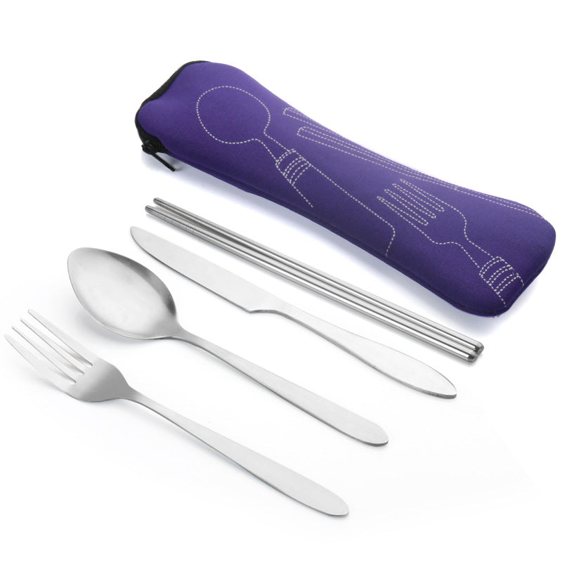 Portable bag cutlery set
