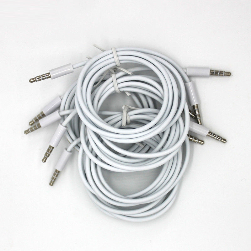 Two 3.5mm 3.5 mm audio cable to the public to record audio line straight line white audio cable 1 meters wholesale