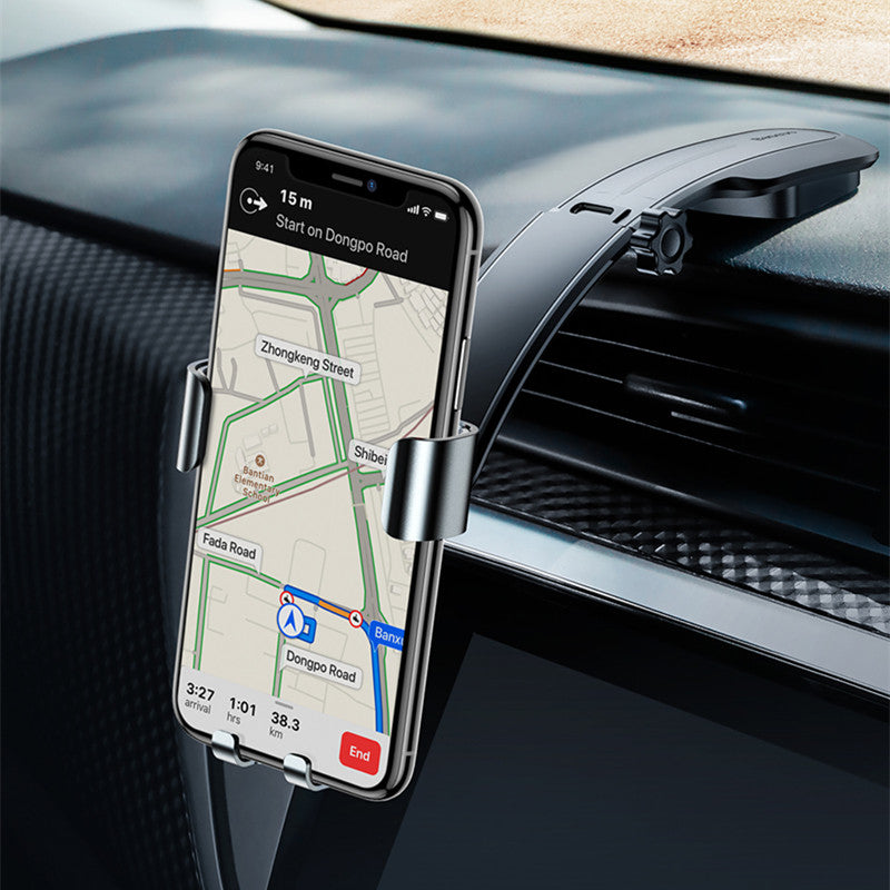 Baseus Metal Connecting Rod Gravity Linkage Auto Lock Car Mount Dashboard Holder for Mobile Phone
