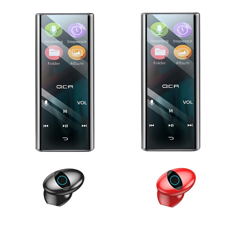 QCR Q1 Pro TWS Wireless bluetooth Earphone MP3 Player Earbuds 6000mAh Power Bank 4inch LED Display Headphone