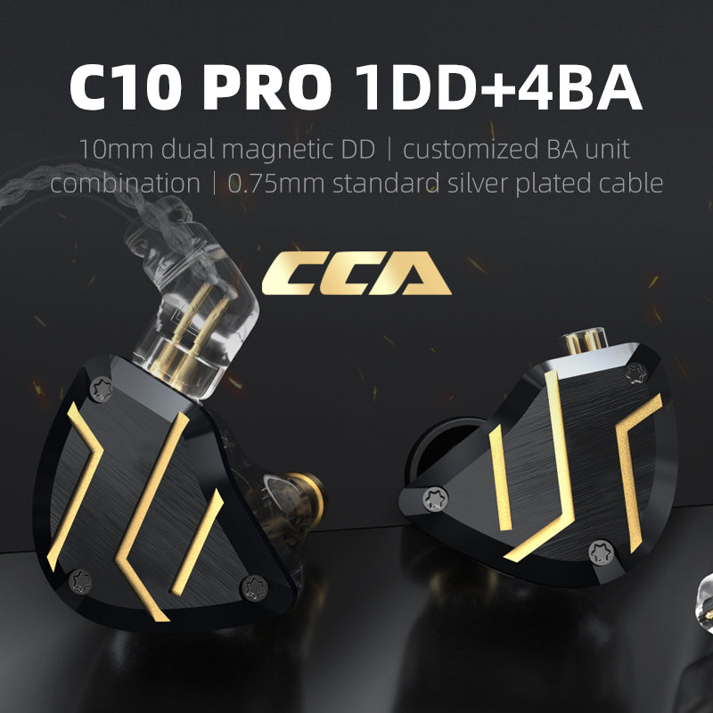 CCA-C10 PRO Mental Process Ultra Wideband Flexible Low Frequency Good Sounds Quality Wired Headphones With Mic