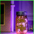 Christmas light Solar Power Hanging Glass Jar Lamp 8 LED Beads Garden Courtyard Landscape Decor Light