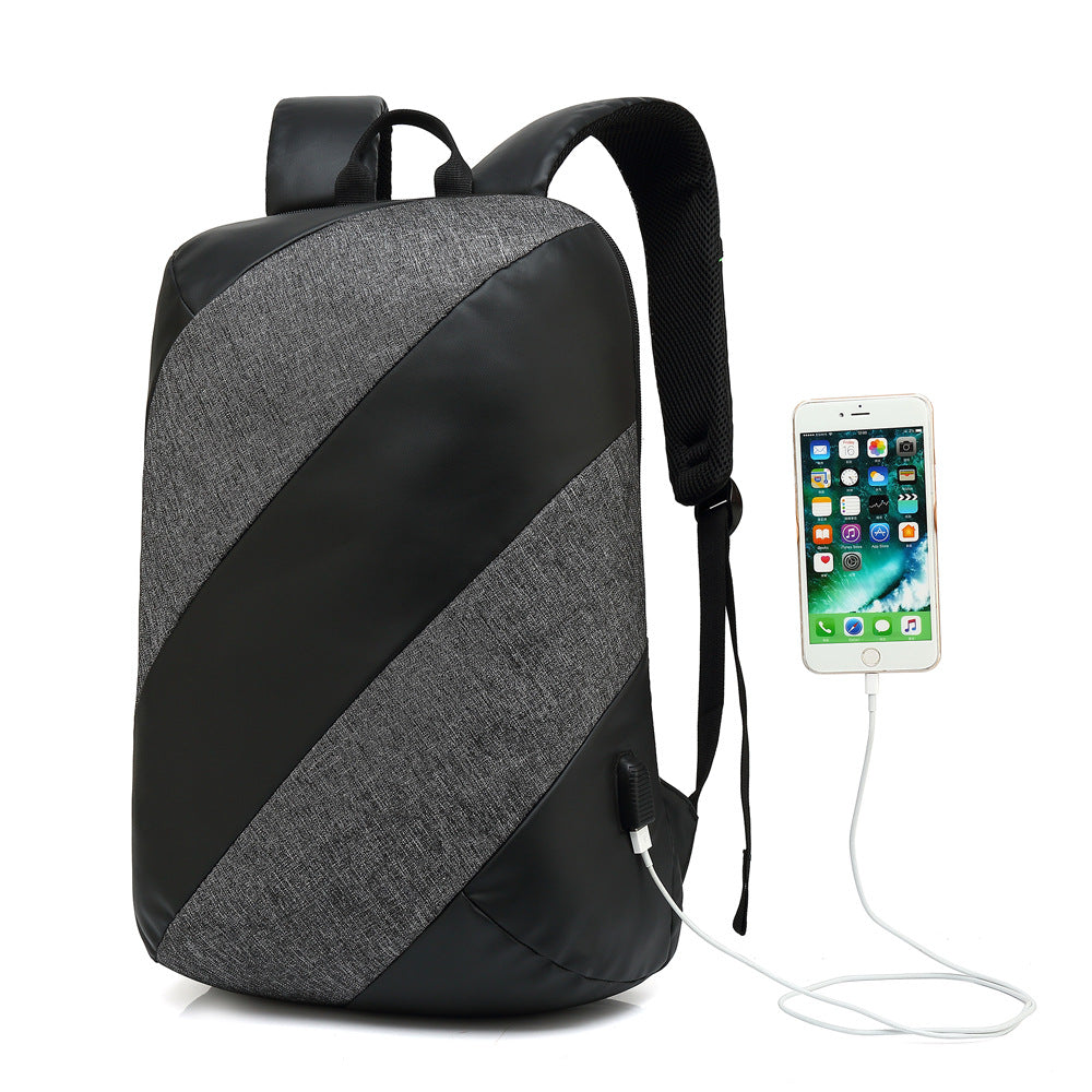 Casual anti-theft backpack male