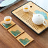 Creative Kung Fu Bamboo Tea Cup Mat Household Insulation Mat
