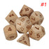 7Pcs Woodmade Polyhedral Dices Set Role Playing Game Dice Gadget for Dungeons Dragon Games Gift