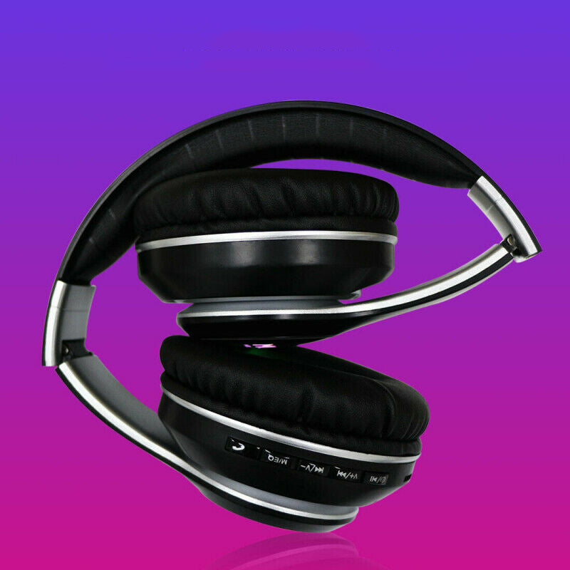 VJ033 Foldable Wireless bluetooth Stereo Headphone Super Bass Headset Earphones with Mic