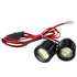 Pair 12V Spot Lightt LED Flashlight Motorcycle Headlight Daytime Running Light