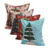 43X43cm Christmas Tree Snowmen Gift Fashion Cotton Linen Pillow Case Santa Claus Home Decor