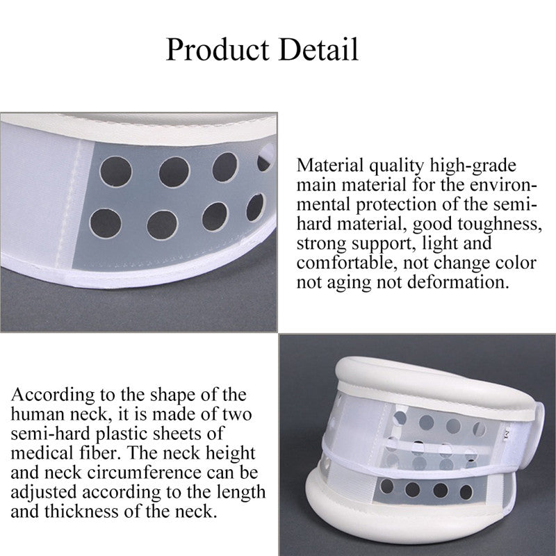 S/M/L Breathable Cervical Collar Neck Support Portable Detachable Neck Orthosis Brace