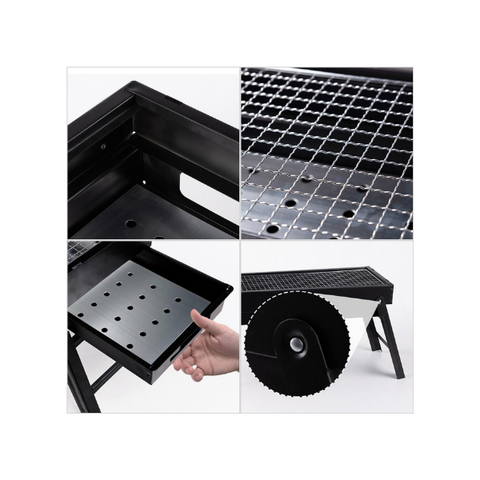 60Cm Portable Folding Thick Box Type Charcoal Grill