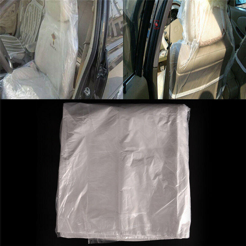 Automobile plastic dustproof disposable seat cover