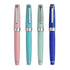 Delike Elegant 0.38mm EF Bent Extra Fine Nib Fountain Pen Silver Clip Financial Pens With Gift Box