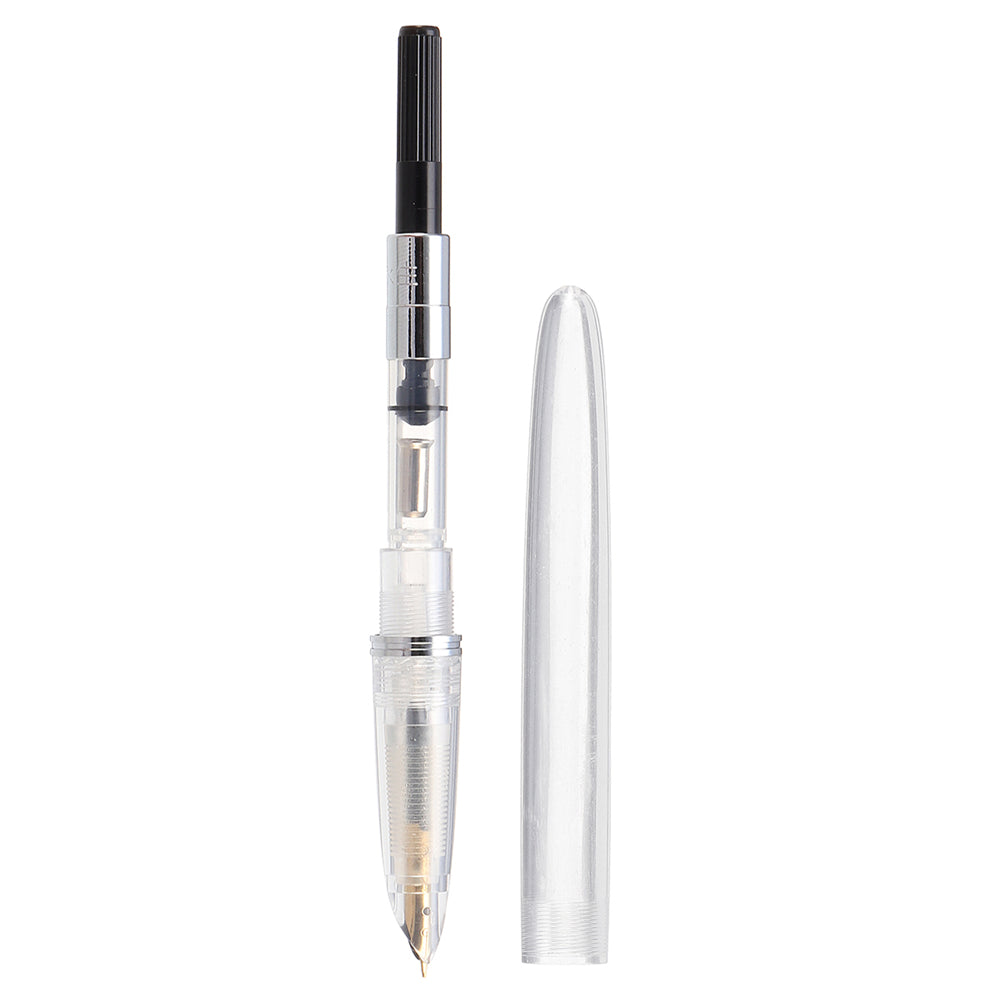 Classsic WingSung 613 Transparent Fountain Pen 0.5mm Fine Nib Smooth Writing School Office Supplies 
