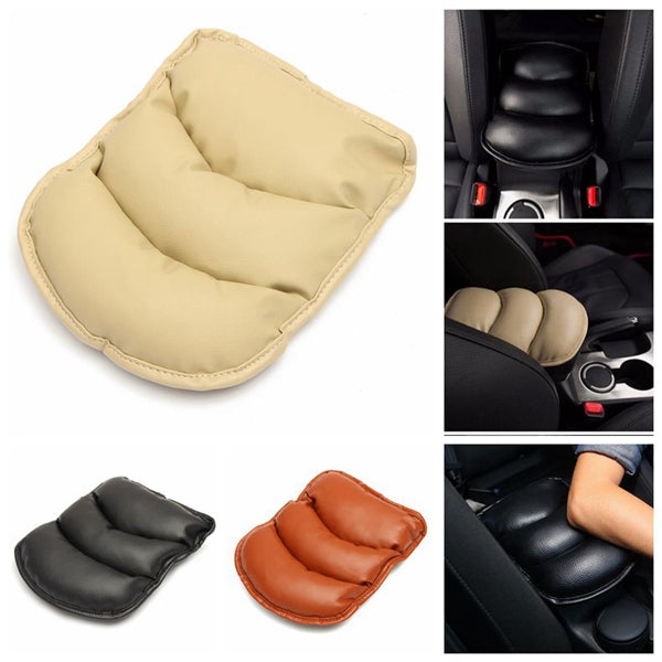 Universal PU Leather Car Arm Rest Mat Storage Box Cover Cushion