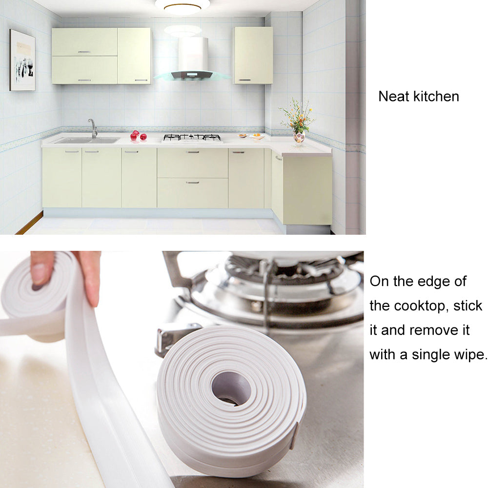 Kitchen Bathroom Waterproof And Mildew Tape Seam Seals Strips Toilet Gap Wall Sticker