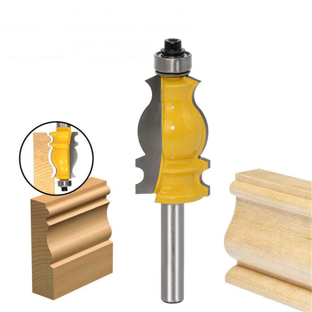 8mm Shank Architectural Cemented Carbide Molding Router Bit Trimming Wood Milling Cutter For Woodwork Cutter Power Tools