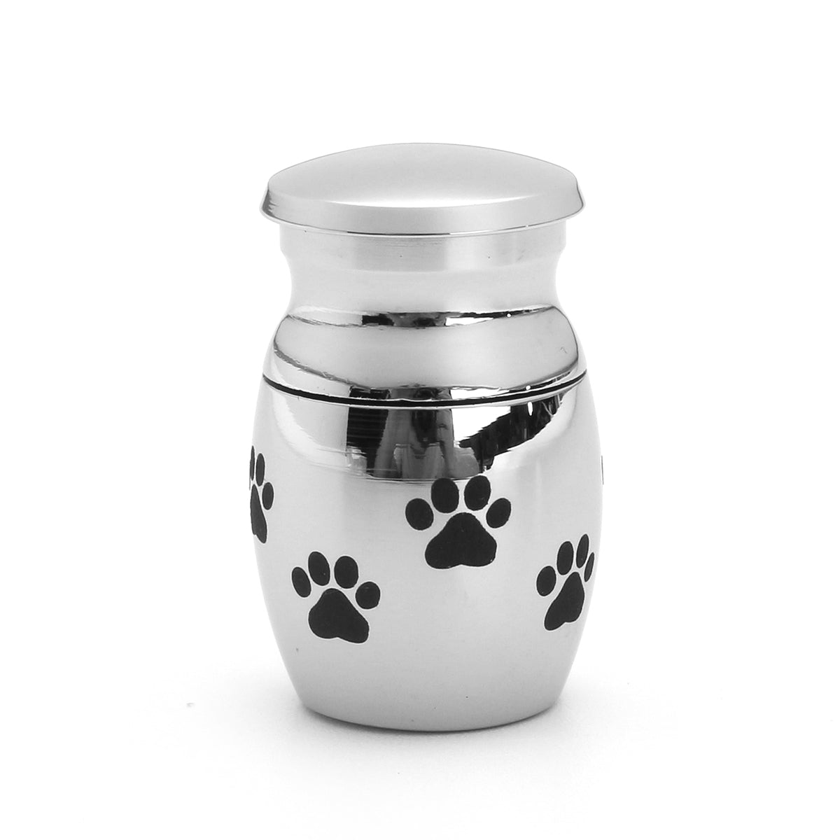 Stainless Steel Pet Memorial Dog Cat Mini Pet Cremation Urn Puppy Paw Print