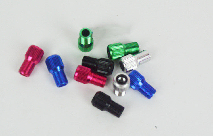 Color aluminum alloy cycling valve adapter