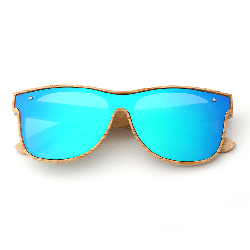 Unisex Full Bamboo Frame Polarized Sunglasses UV400