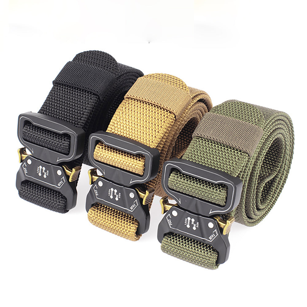 125cm Military Fan Quick Release Buckle Tactical Belts Men's Nylon Belt  For Man Woman