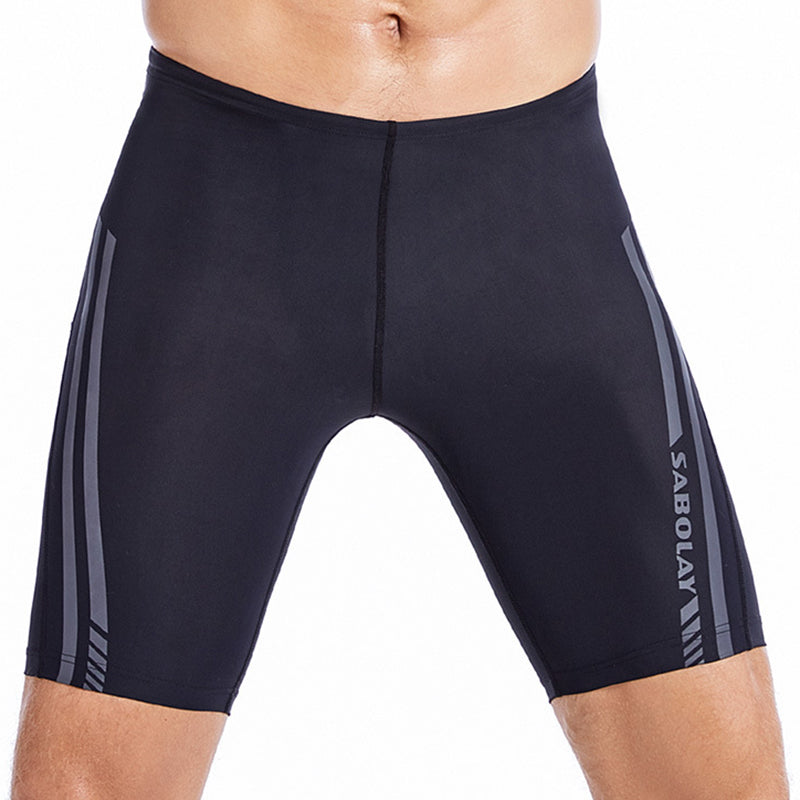 SOBOLAY S-5142 Outdoor Sports Beach Quick-drying Sun Proof Men Fifth-pants Swimming Trunks