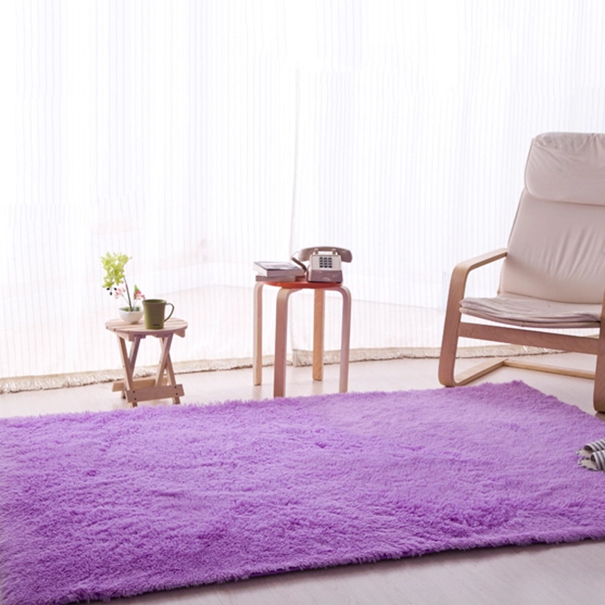 160x230cm Modern Soft Fluffy Floor Rug Anti-skid Shag Shaggy Area Rug Home Bedroom Dining Room Carpet Child Play Mat Yoga Mat