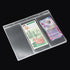 10Pcs PVC Transparent Removable Sheets For Paper Money Collection Album Banknote Album 