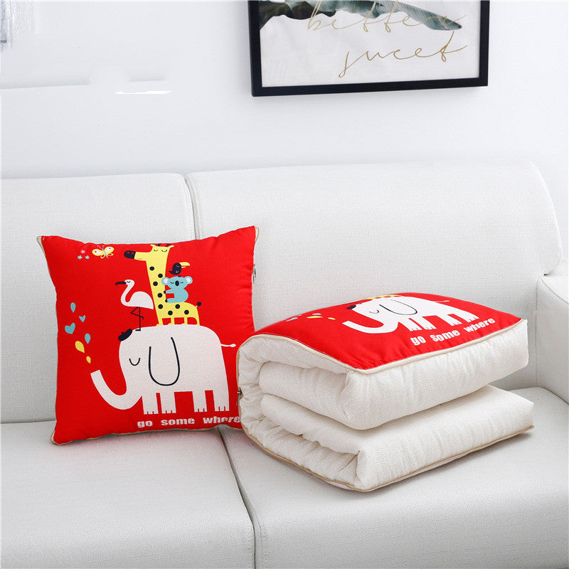 Car cartoon style pillow quilt