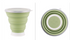 Silicone folding cup